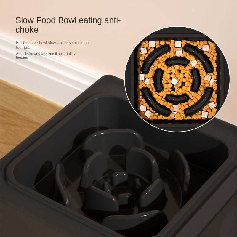 Pet Adjustable Stainless Stand Double Feeding Bowl