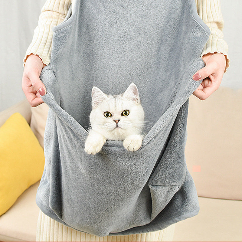 Pet Carrier Apron Outdoor Travel Hanging Bag Transport Tool