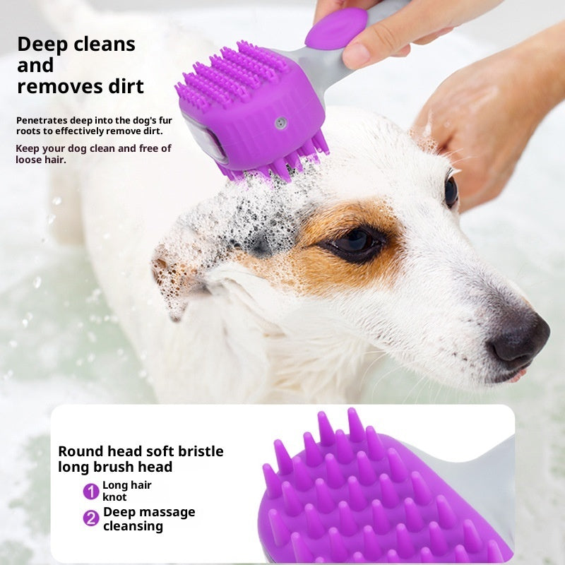 Pet Shower Brush Bath Hair Cleaning Grooming Tool