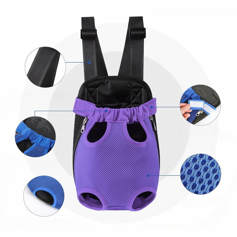 Pet Backpack Carrier Breathable Portable Travel Hiking Bag