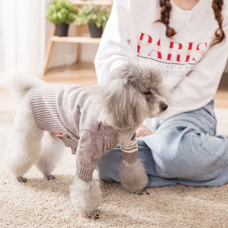 Warm Knitted Pet Sweater Coat