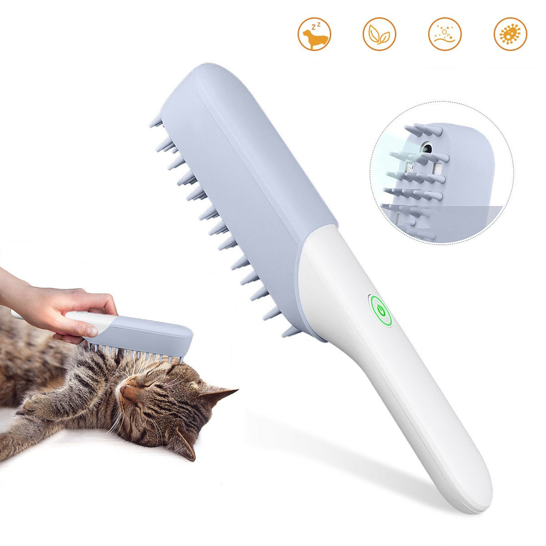 Pet Silicone Massage Grooming Brush Deodorant Cleaning Hair Removal