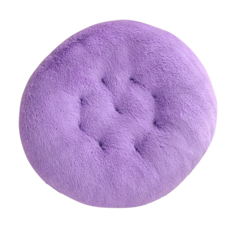 Round Plush Warm Pet Sleeping Mat And Bed