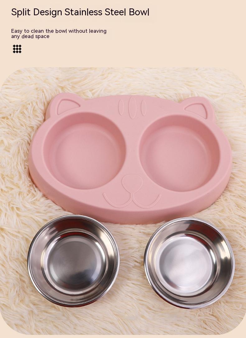 Pet Feeding Drinking Bowl Rice Basin