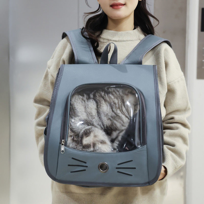 Pet Backpack Carrier Breathable Outdoor Travel Transport Bag