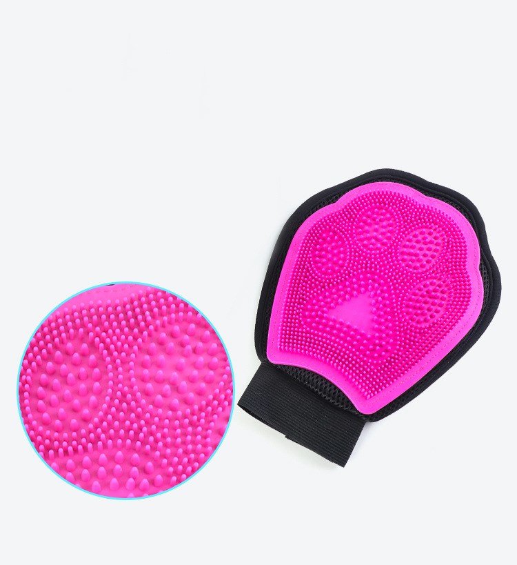 Pet Bath Grooming Glove Cleaning Massage Brush Tool