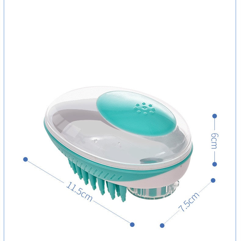 Pet Bath Massage Brush Hair Removal Grooming Beauty Tool