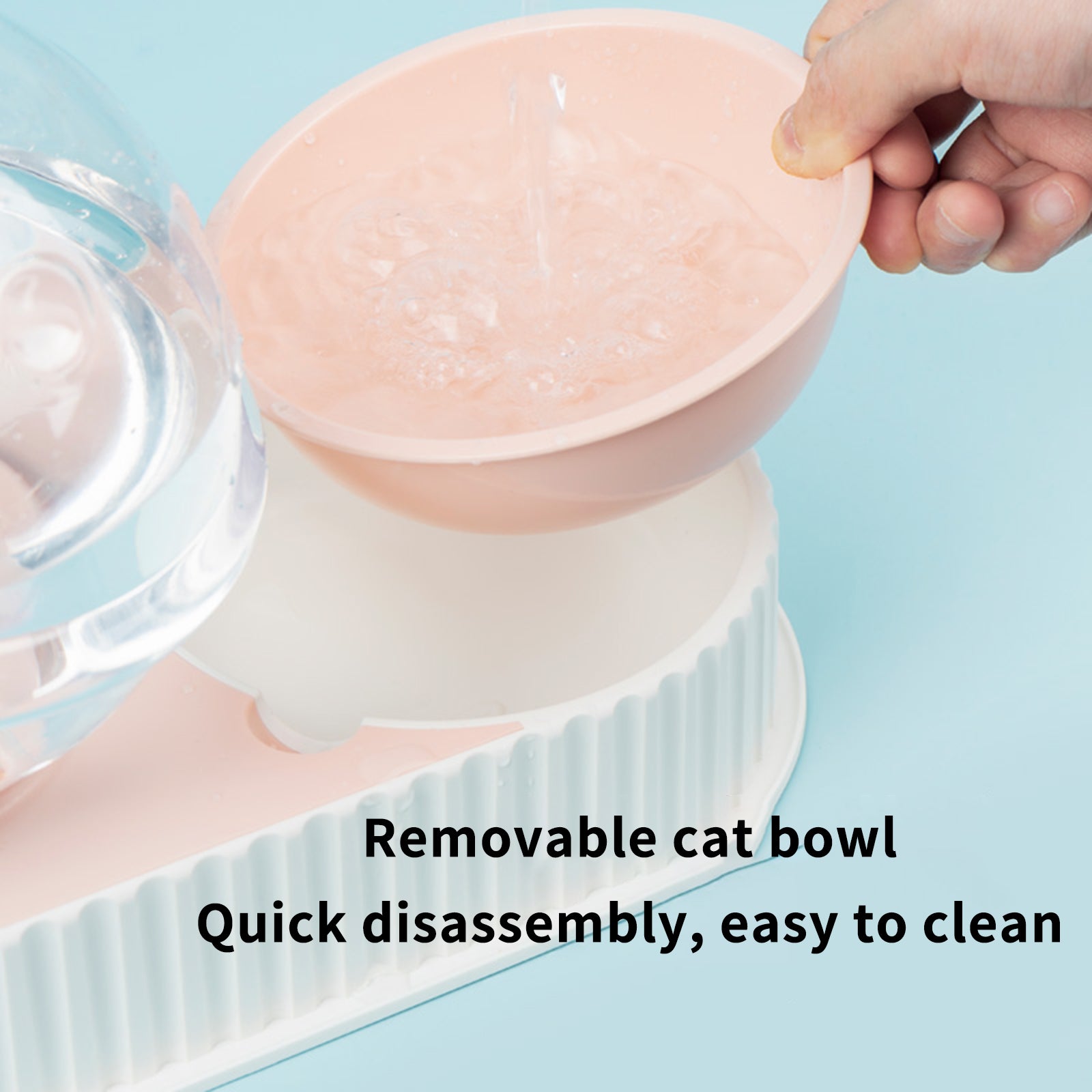 Pet Automatic Plastic Feeding Drinking Water Bowl