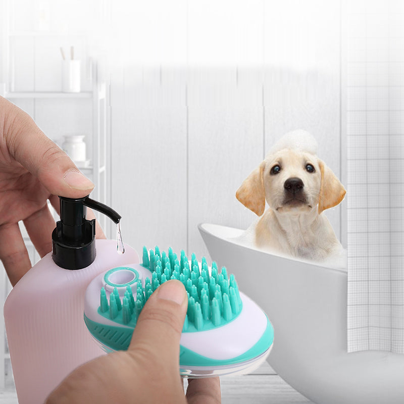 Pet Bath Massage Brush Hair Removal Grooming Beauty Tool