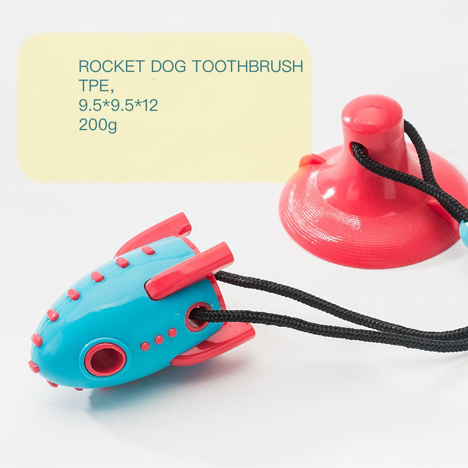 Pet Rocket Treat Dispensing Chew Bite Resistant Toy