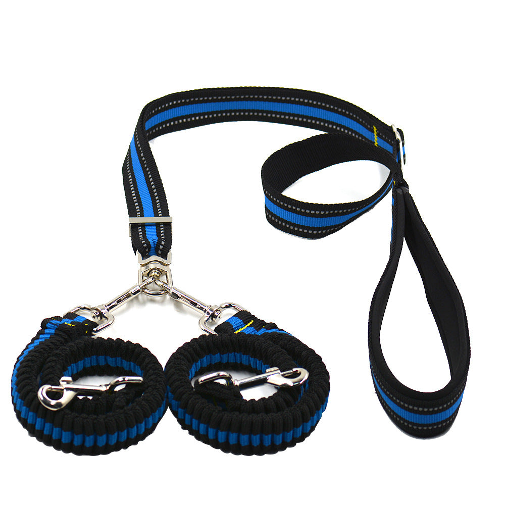 Pet Adjustable Double Head Nylon Leash Control Strap