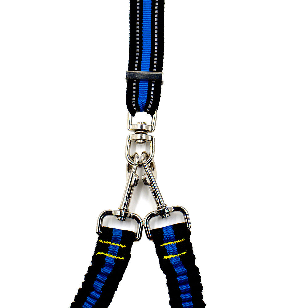 Pet Adjustable Double Head Nylon Leash Control Strap