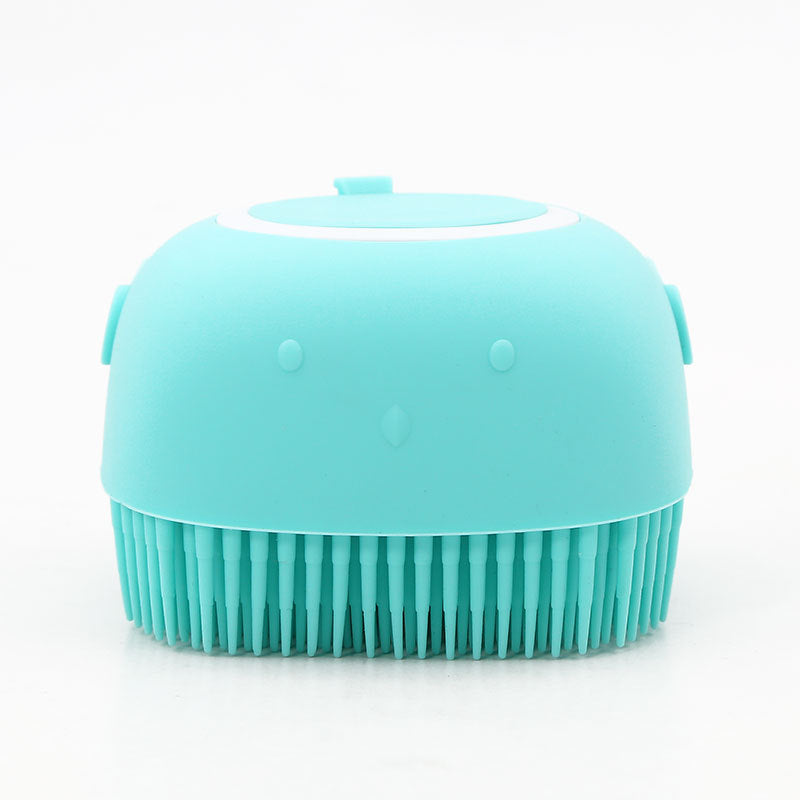Pet Silicone Bath Massage Brush Grooming Cleaning Tool