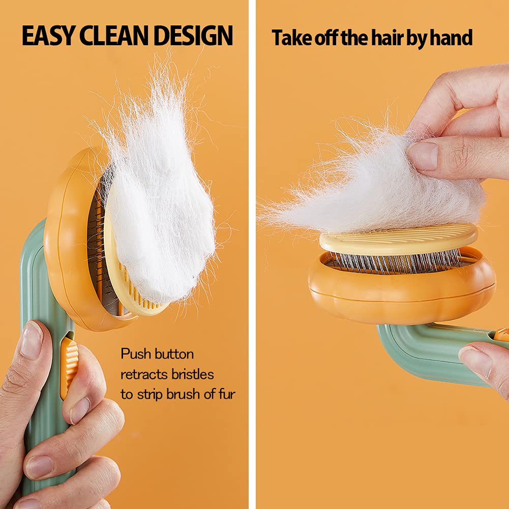 Pet Grooming Self Cleaning Slicker Brush For Hair Removal Care