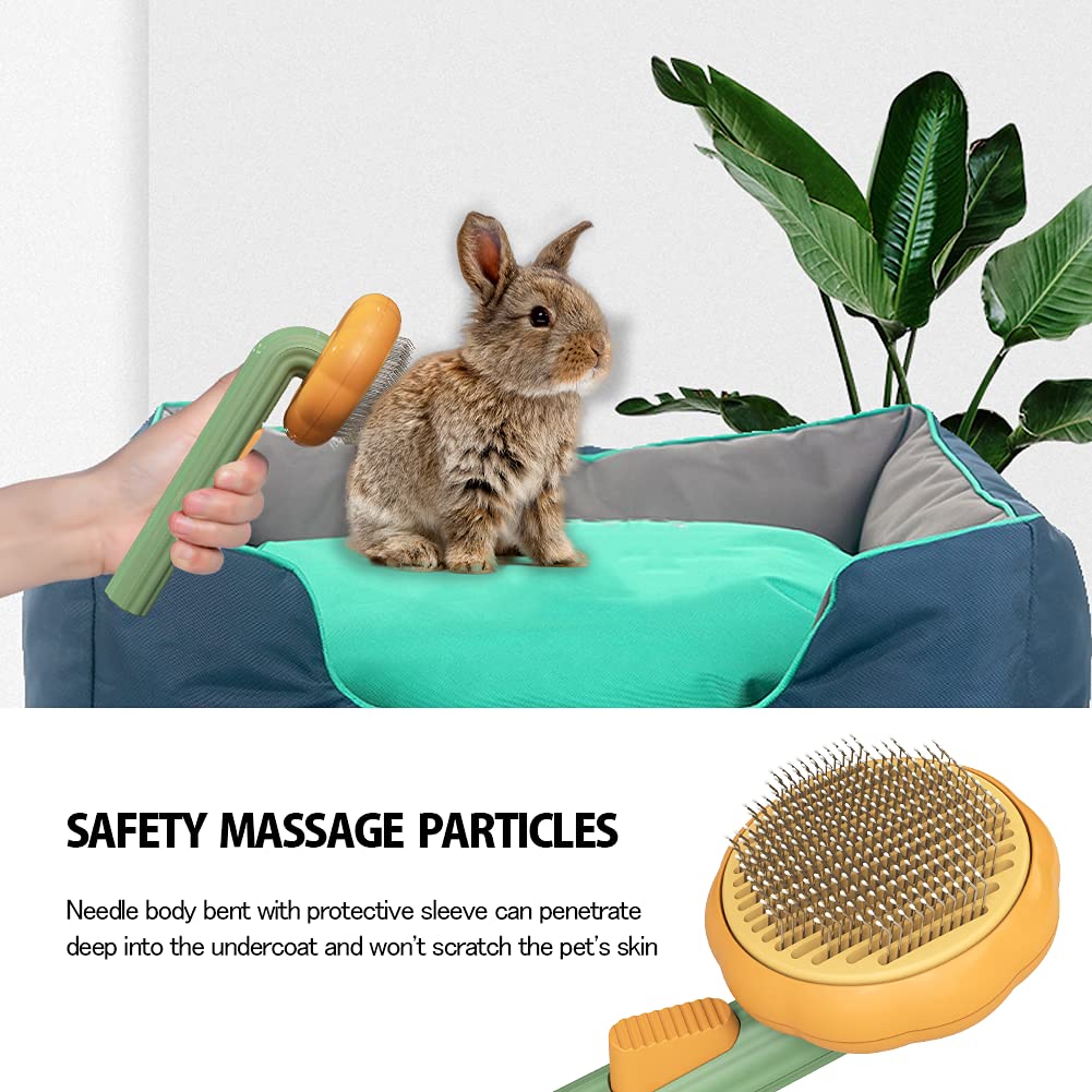 Pet Grooming Self Cleaning Slicker Brush For Hair Removal Care
