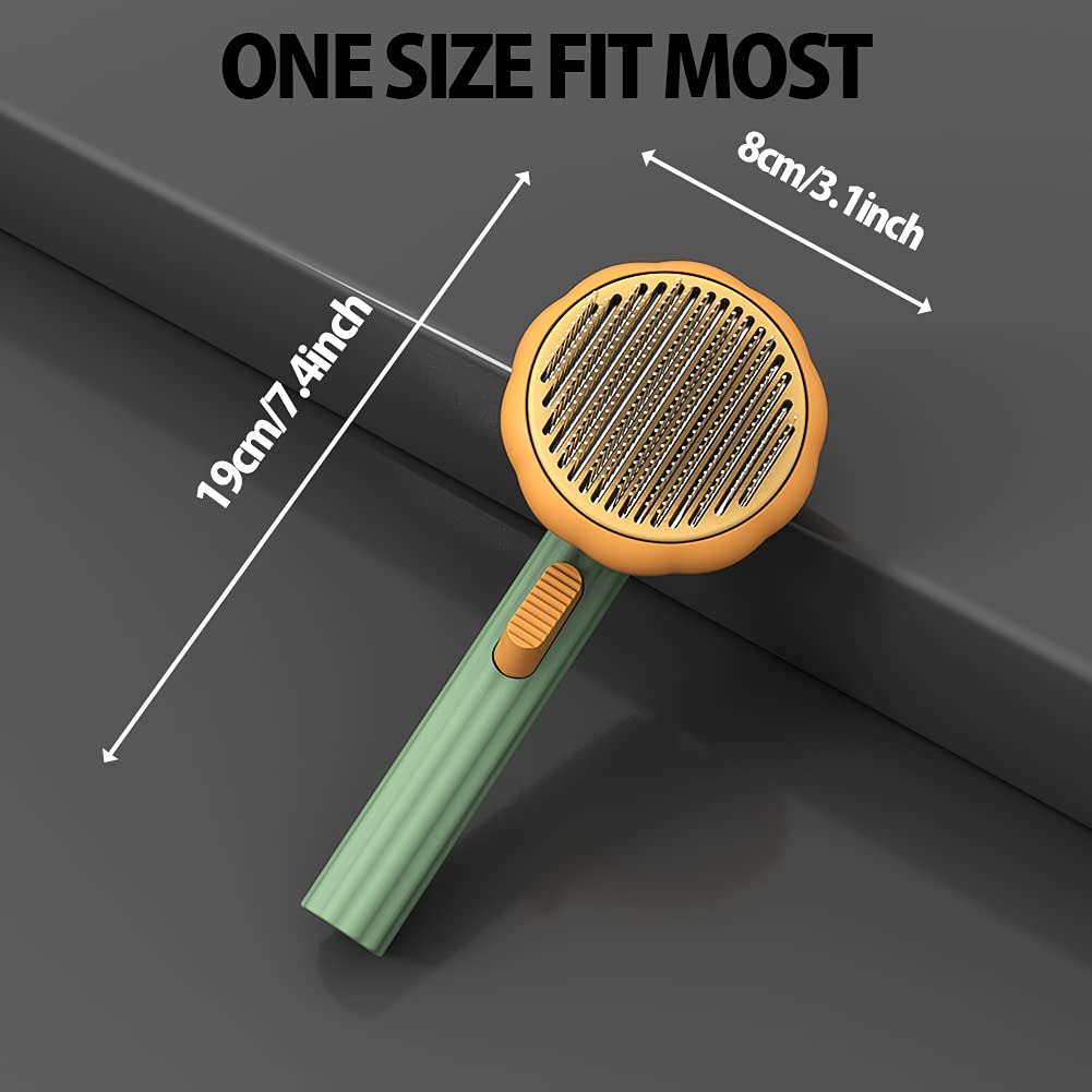Pet Grooming Self Cleaning Slicker Brush For Hair Removal Care