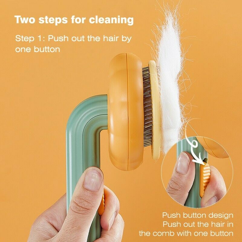 Pet Grooming Self Cleaning Slicker Brush For Hair Removal Care