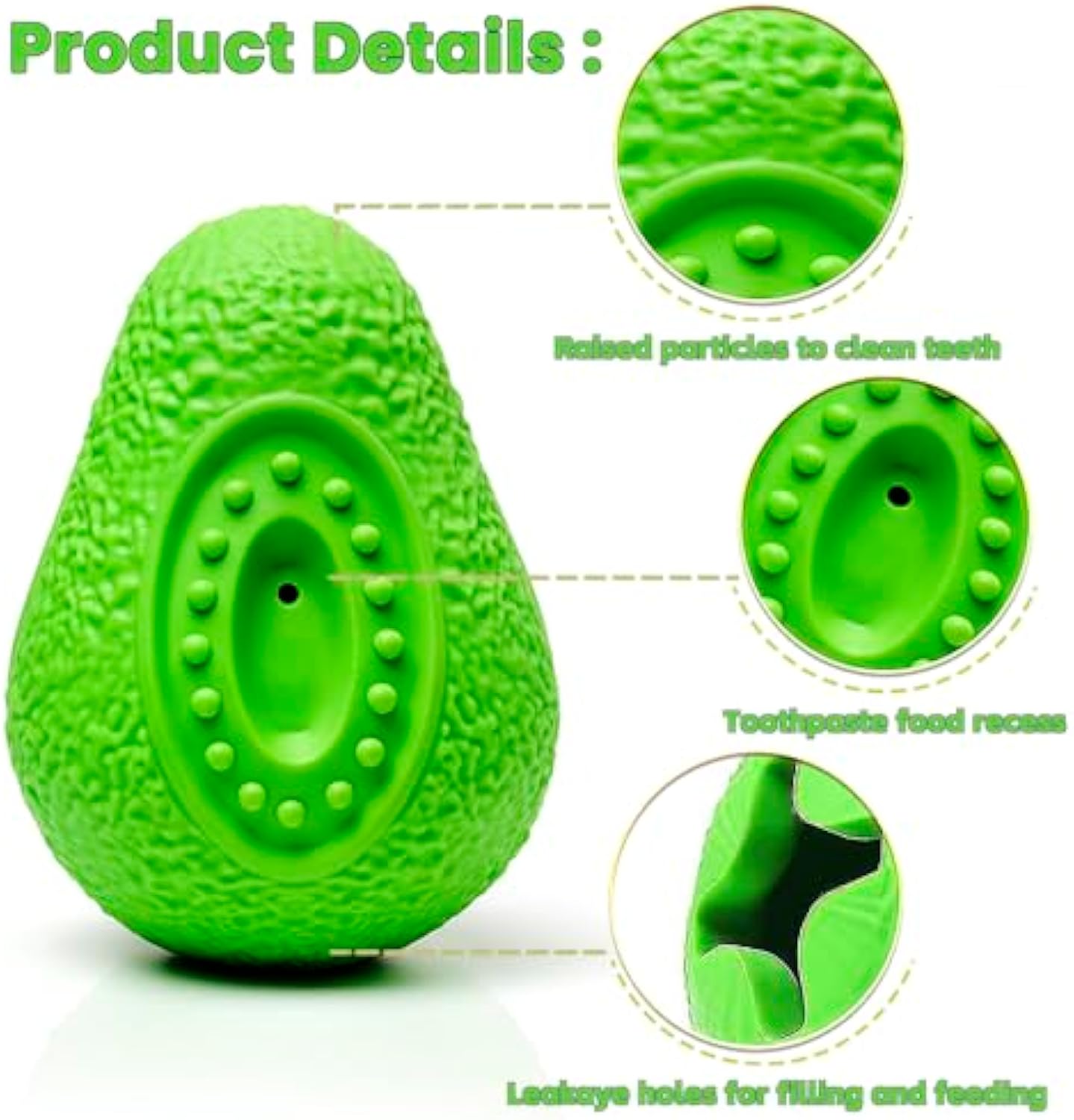 Pet Indestructible Chew Toy Durable Rubber Teething Toy
