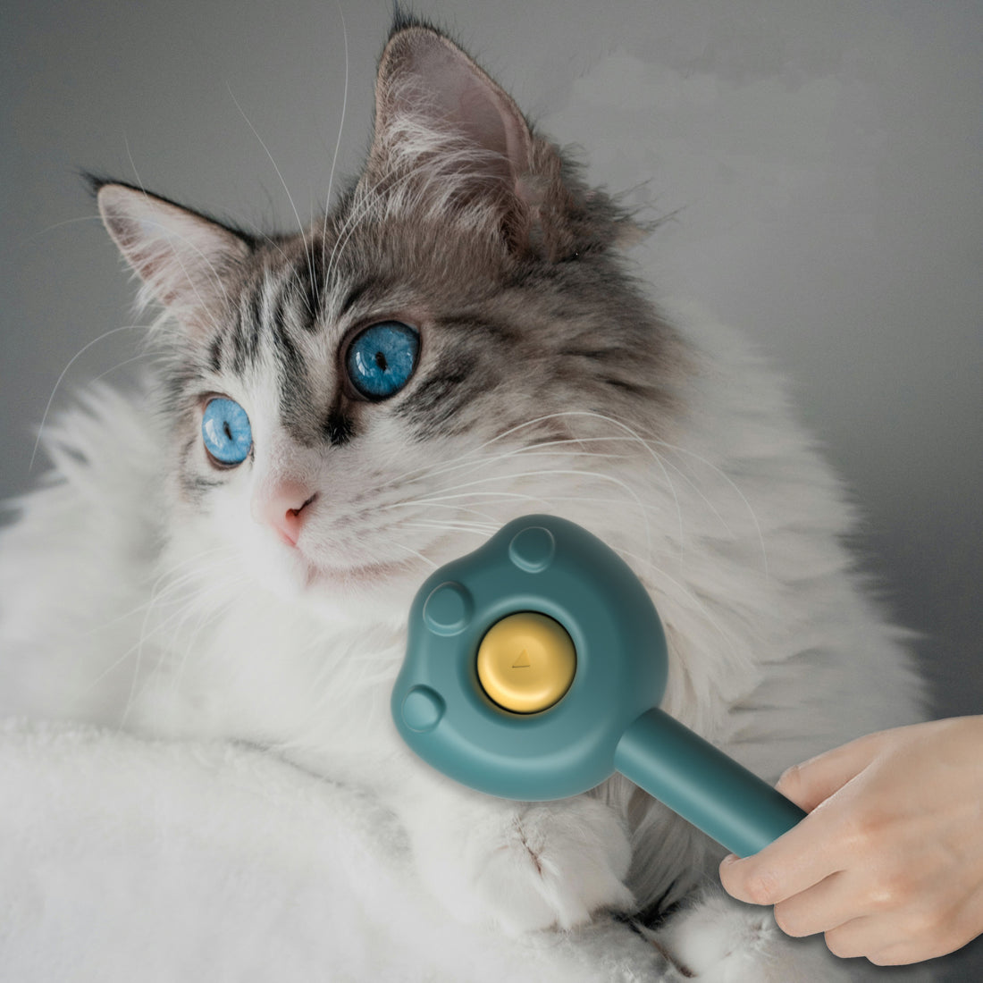 Pet Grooming Comb Hair Remover Self Cleaning Brush Kitten Care Tool