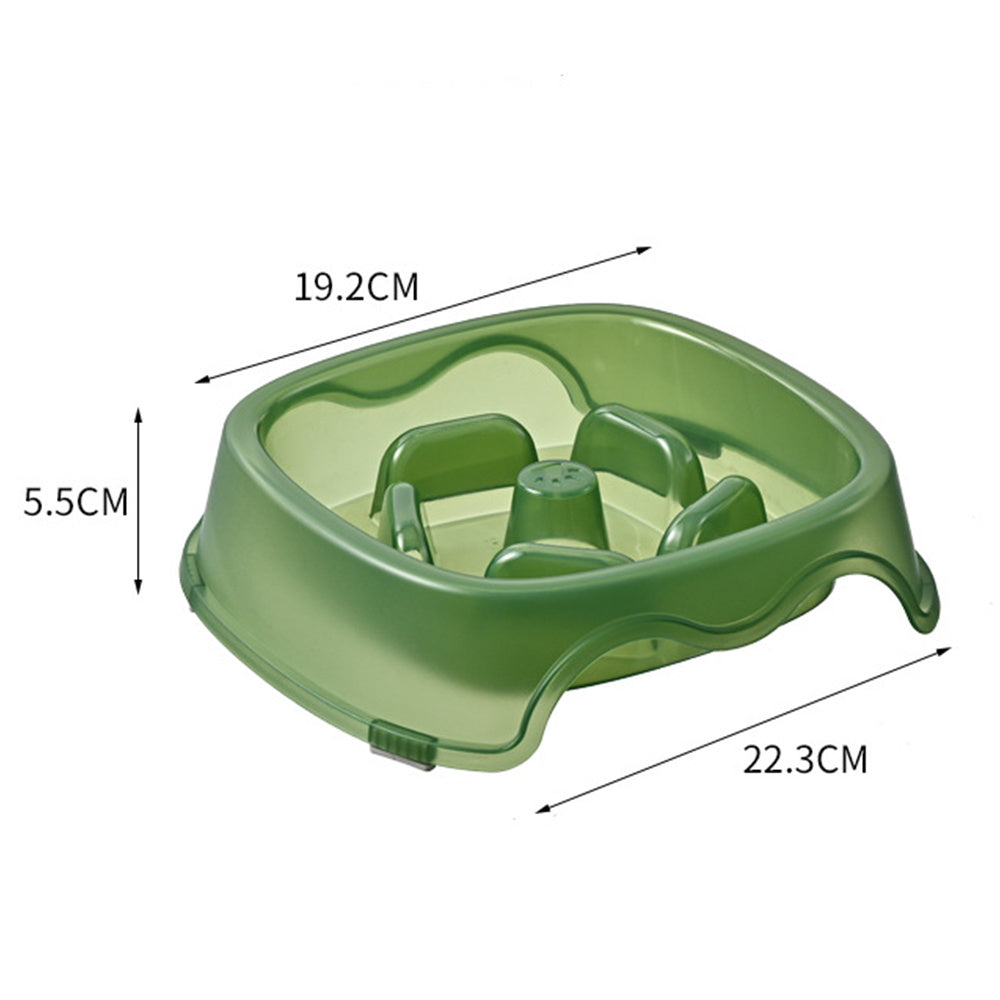 Pet Slow Feeding Anti Choking Water Bowl Plastic Feeder