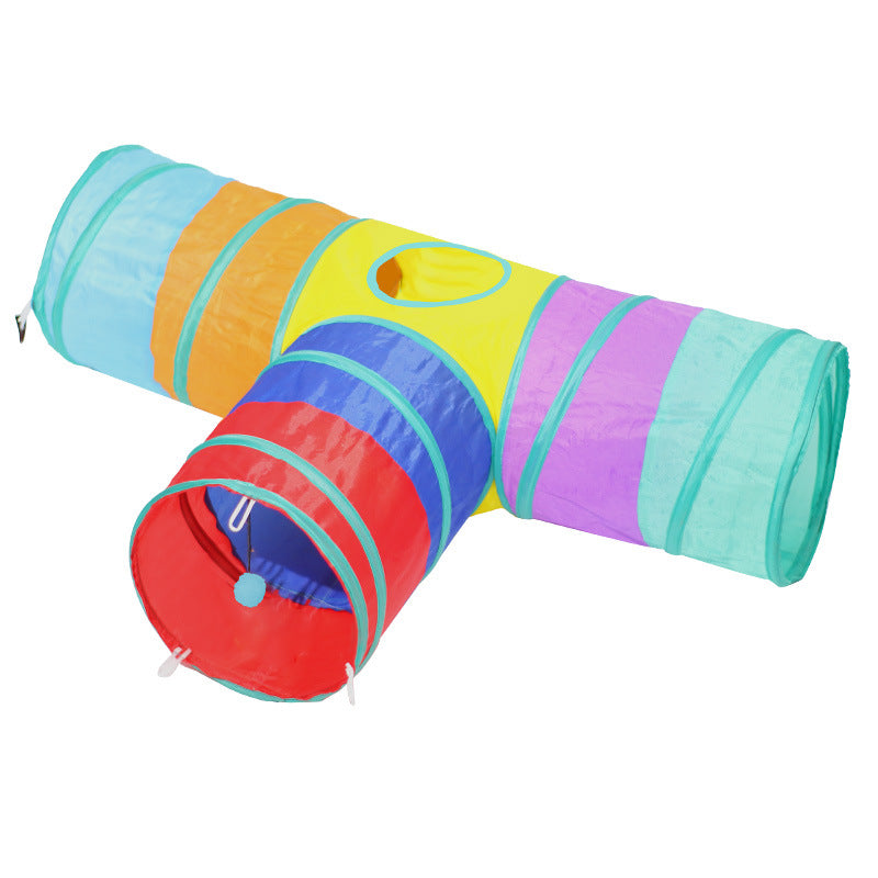 Pet Foldable Tunnel Climbing Interactive Toy