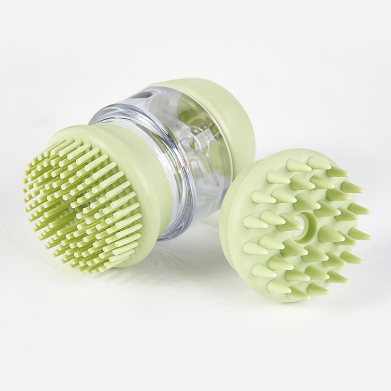 Pet Silicone Bath Massage Cleaning Brush Grooming Tool