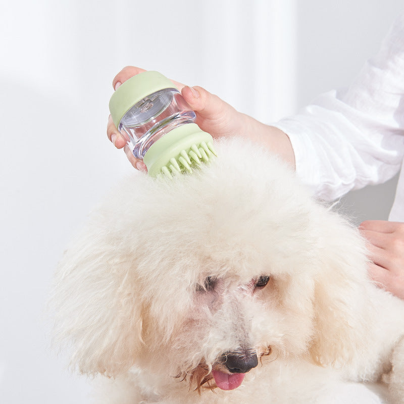 Pet Silicone Bath Massage Cleaning Brush Grooming Tool
