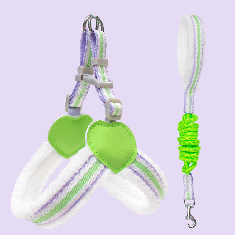 Pet Breathable Chest Vest Leash Walking Control Strap