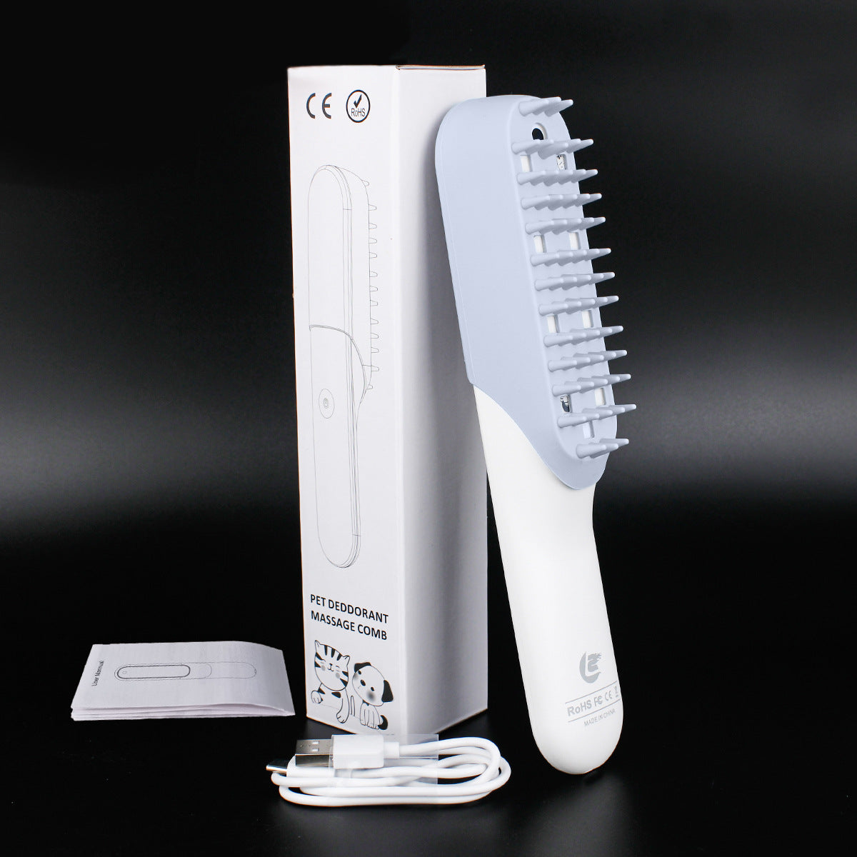 Pet Silicone Massage Grooming Brush Deodorant Cleaning Hair Removal