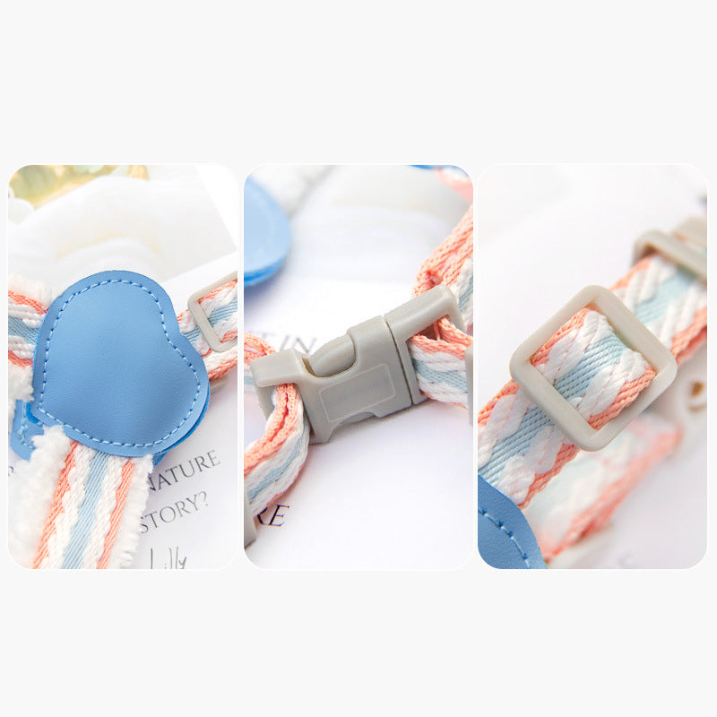 Pet Breathable Chest Vest Leash Walking Control Strap