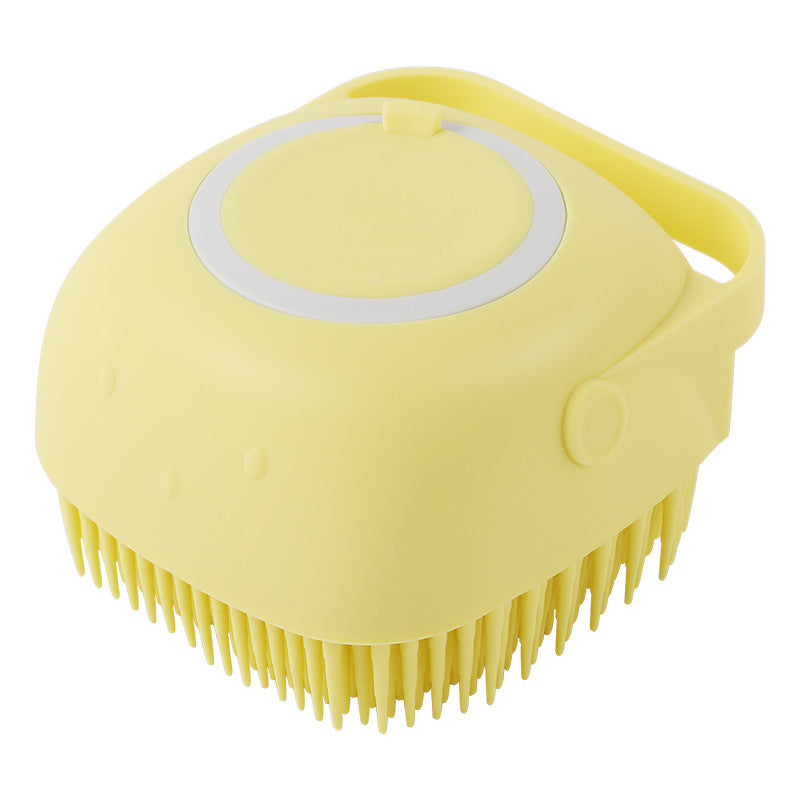 Pet Silicone Bath Massage Brush Grooming Cleaning Tool