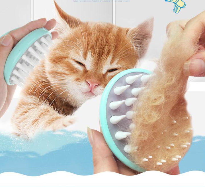 Pet Bath Massage Grooming Brush Washing Cleaning Tool