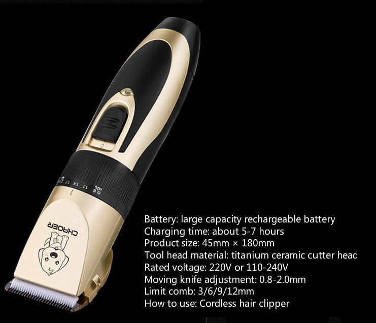 Professional Pet Grooming Hair Trimmer Electric Clipper Shaver Tool