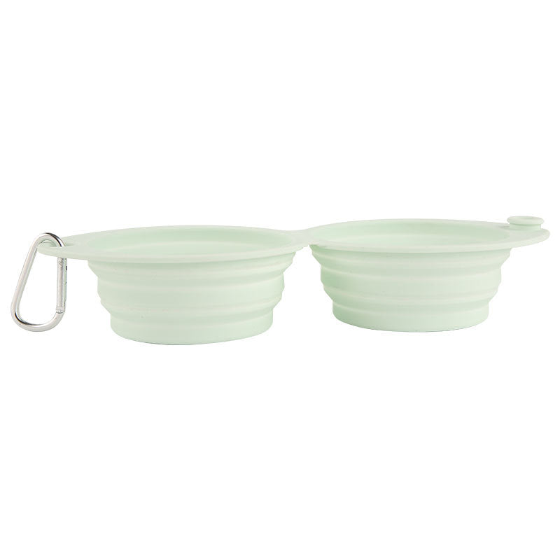 Pet Silicone Foldable Portable Outdoor Feeding Bowl