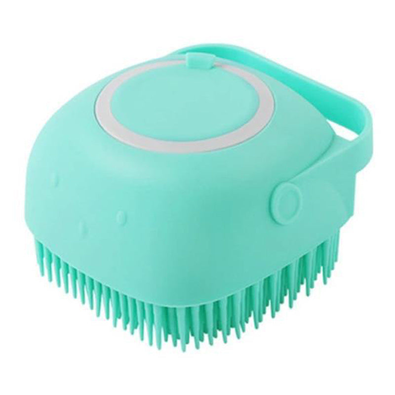 Pet Silicone Bath Massage Brush Grooming Cleaning Tool