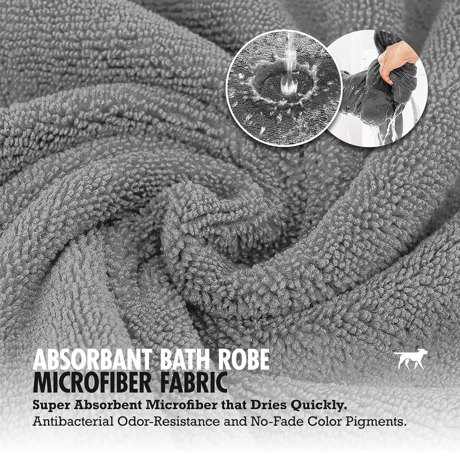 Pet Bathrobe Super Absorbent Drying Coat Comfort Wear