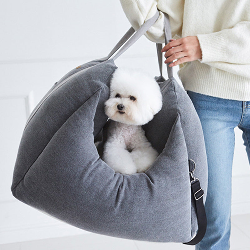 Pet Car Carrier Seat Waterproof Travel Safety Mesh Bed Bag