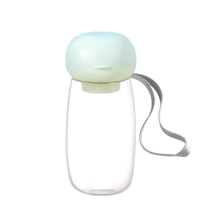 Pet Portable Travel Water Bottle Feeding Cup With Lanyard