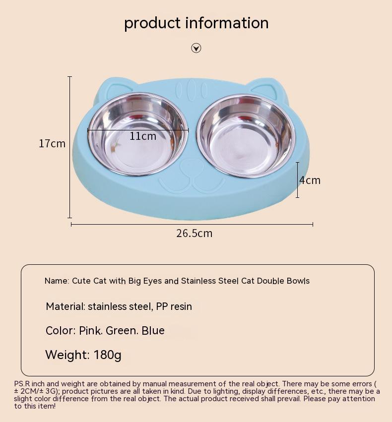 Pet Feeding Drinking Bowl Rice Basin