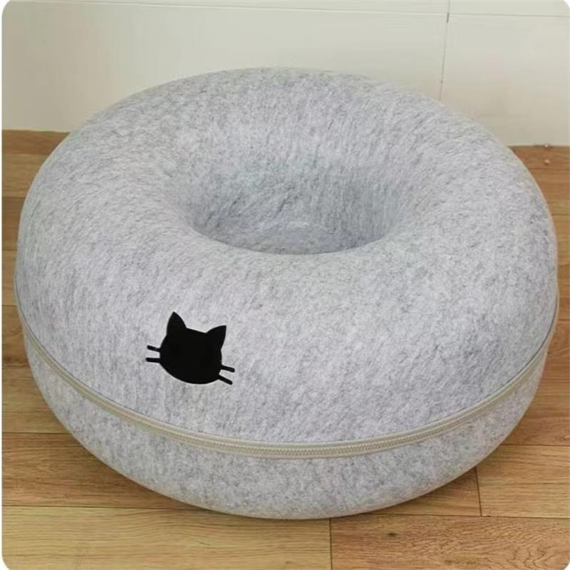 Comfortable Round Pet Tunnel Bed For Cats And Pets