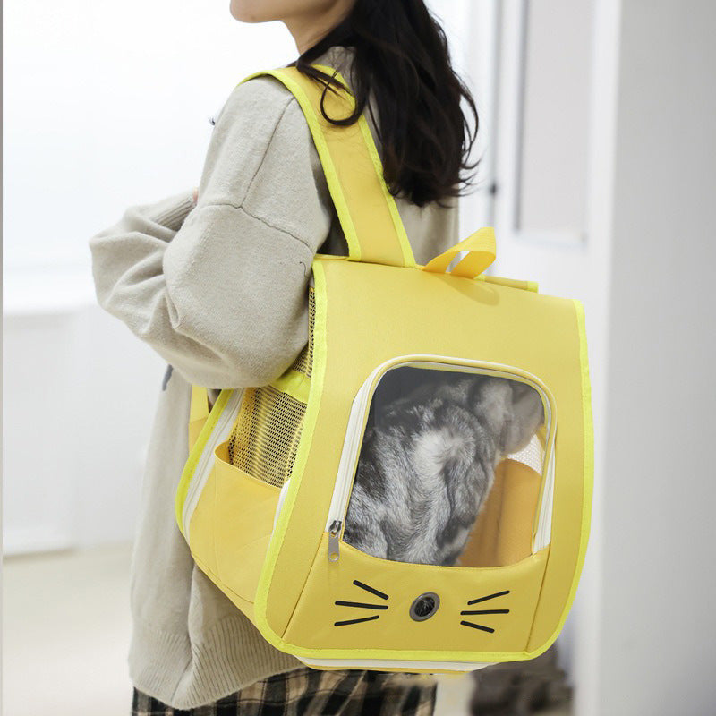 Pet Backpack Carrier Breathable Outdoor Travel Transport Bag