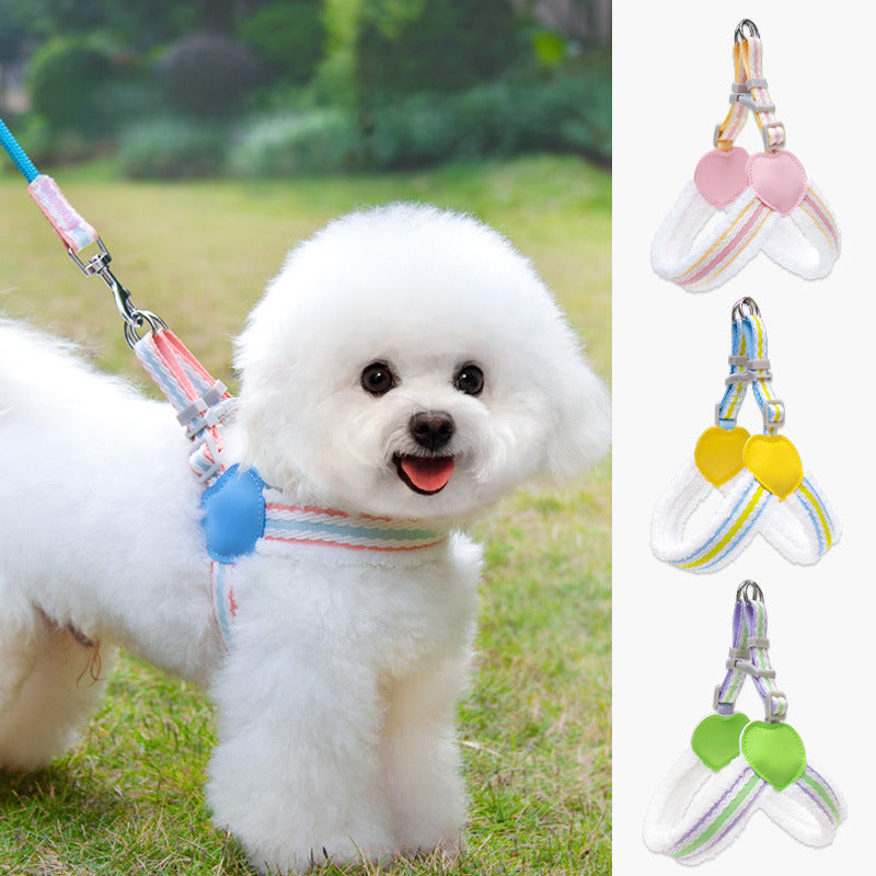 Pet Breathable Chest Vest Leash Walking Control Strap