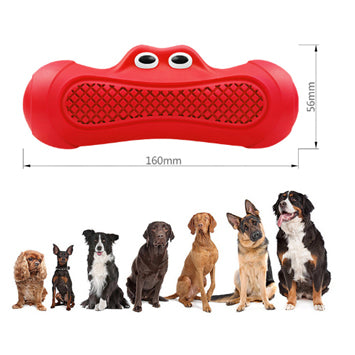 Pet Rubber Rugby Chew Teething Interactive Toy