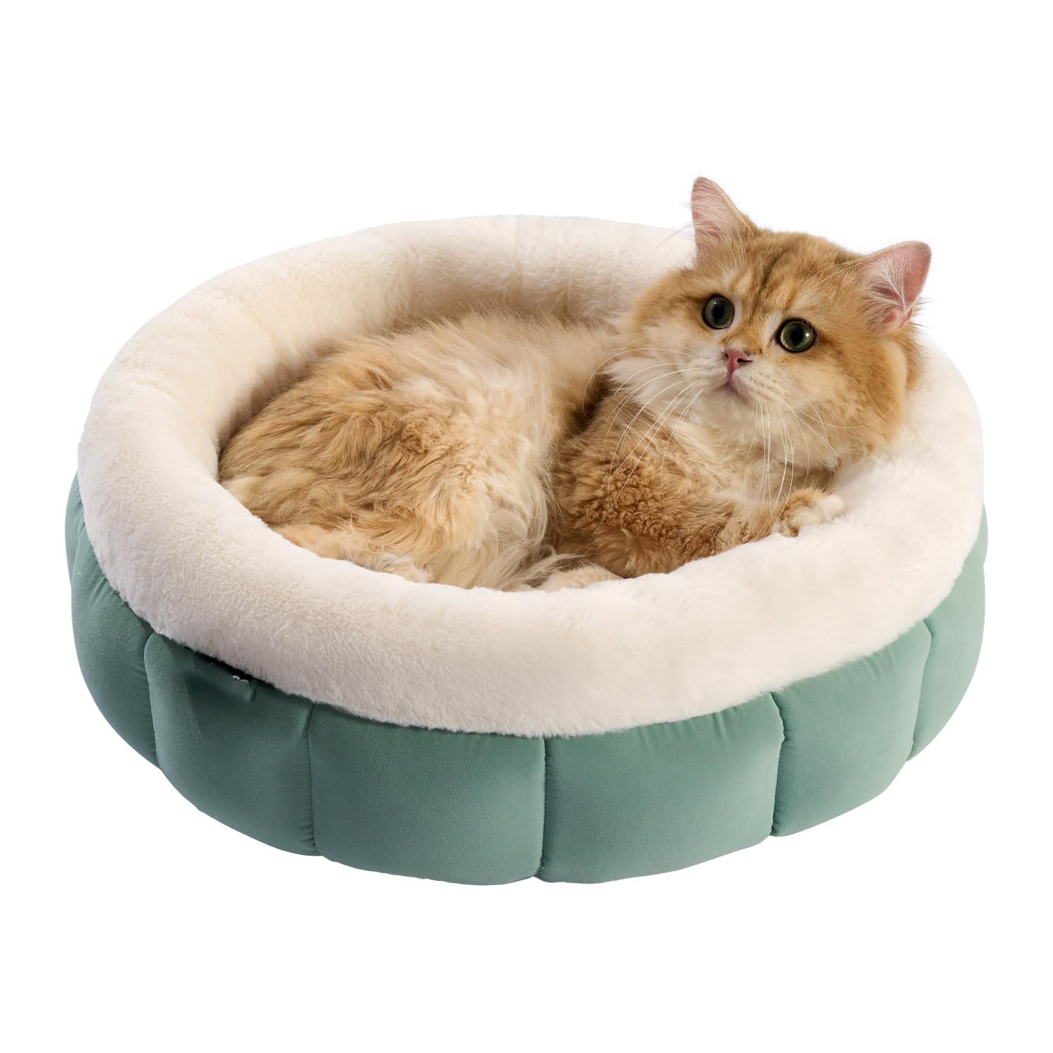 Donut Style Washable Round Pet Bed With Anti Slip Bottom