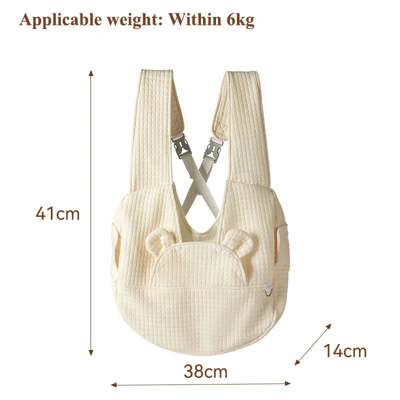 Pet Backpack Carrier Breathable Travel Chest Bag Outdoor Use