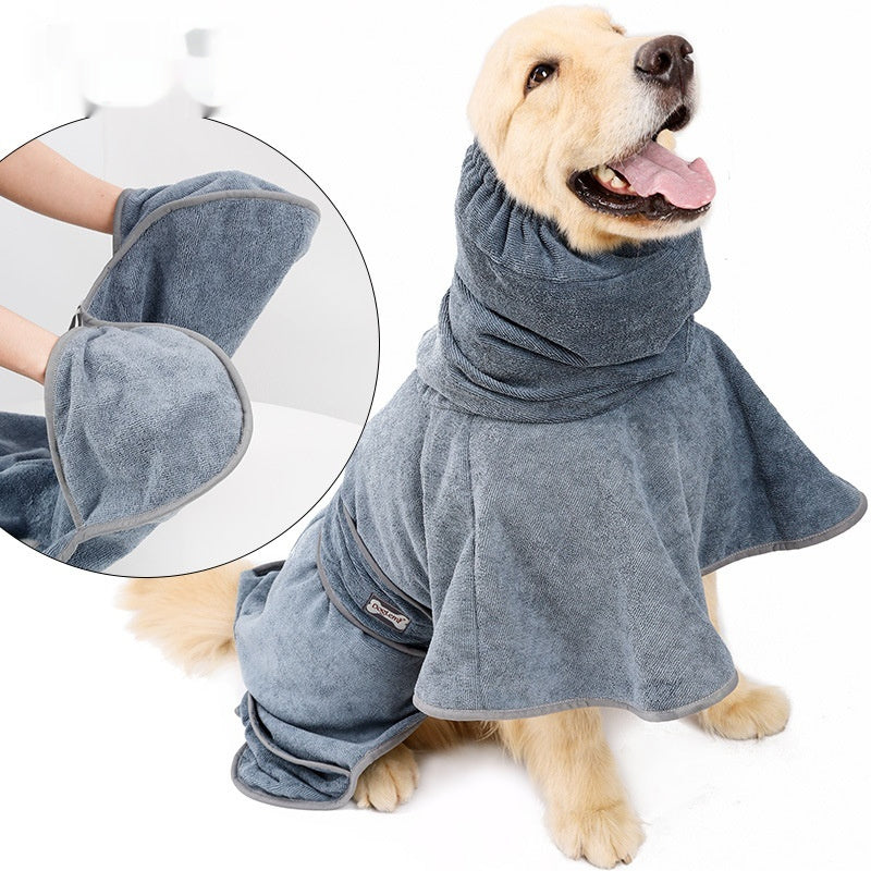 Pet Cotton Bath Towel Strong Absorbent Quick Dry Care Cloth