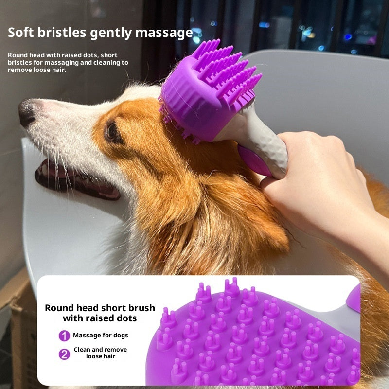 Pet Shower Brush Bath Hair Cleaning Grooming Tool