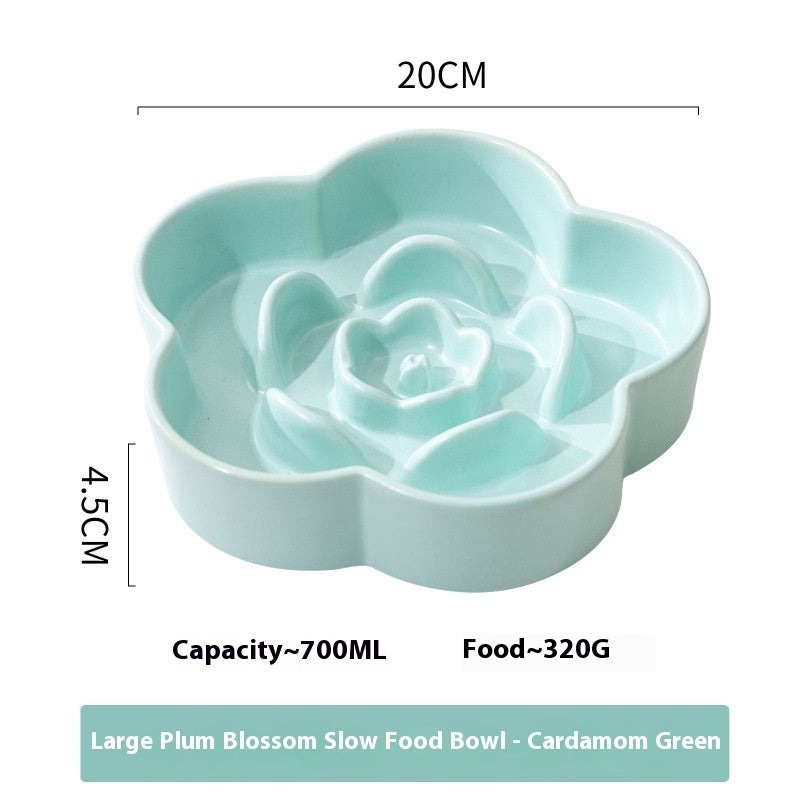 Pet Ceramic Slow Feeding Anti Choking Bowl