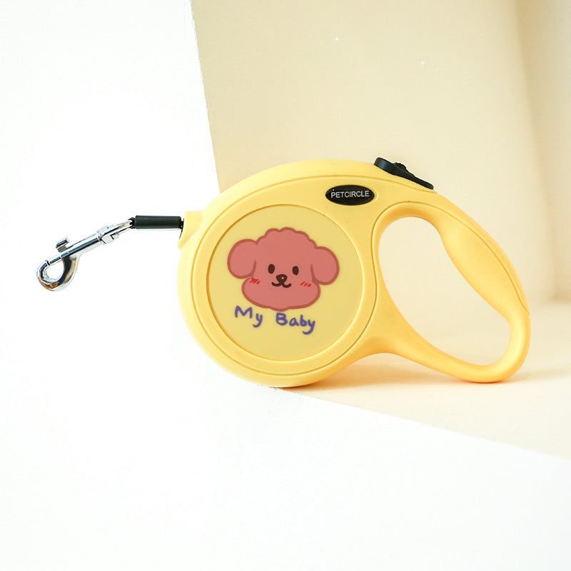 Pet Retractable Cartoon Leash Walking Control Rope