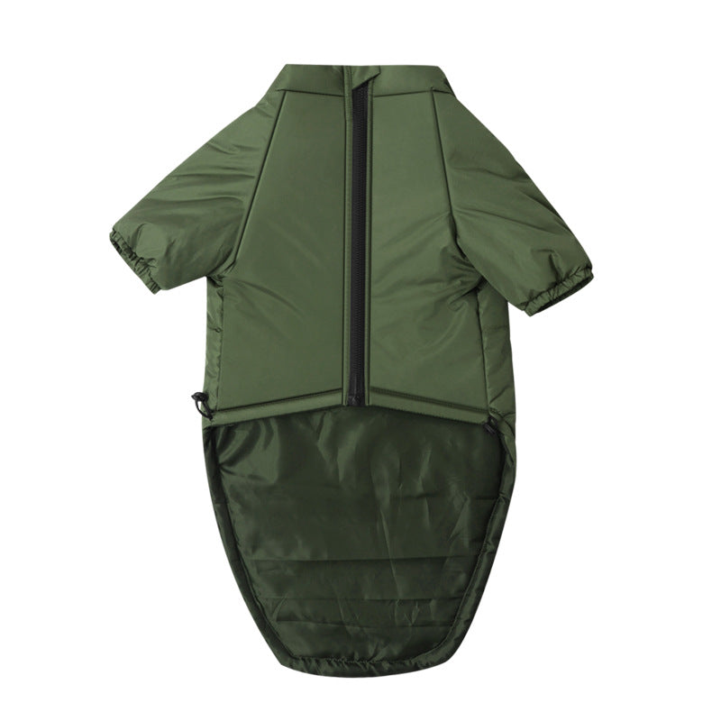 Pet Cotton Jacket Two Leg Design Warm Comfortable Outdoor Wear